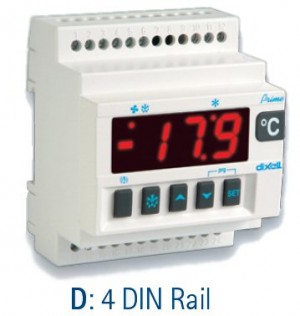 Lämpötilasäädin (DIN-asennus) Dixell XR80D (5N1C1) 230Vac- summeri, ei RS485 mahd.
