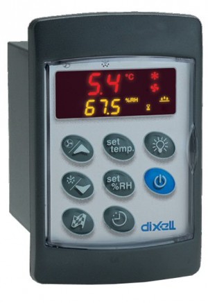 Lämpötilasäädin kosteuden säädöllä, (paneeliasennus) Dixell XH260V (501C0) 230Vac- summeri